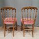 Paire de chaise dorées  Napoleon III