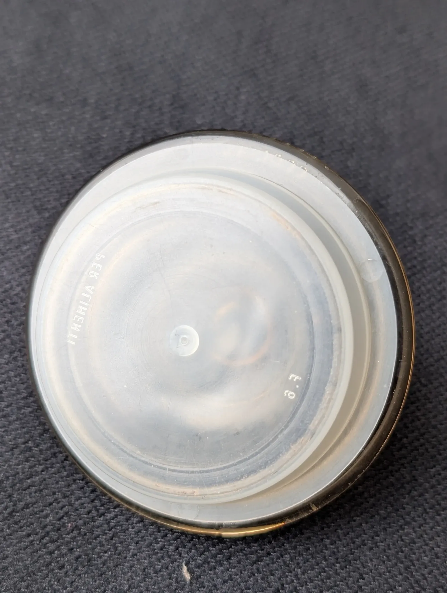 Vintage smoked glass jar Fidenza