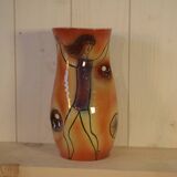 Accolay Dancer Ceramic Vase Signed JC 1960s
