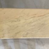 Marble and bronze coffee table