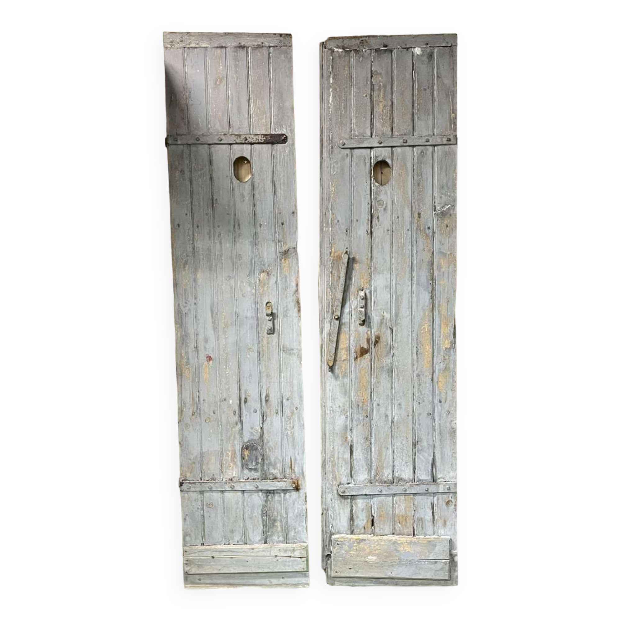 Pair of fir shutters early twentieth century
