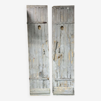 Pair of fir shutters early twentieth century