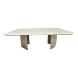 1980's travertine coffee table