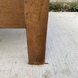 Renovated vintage oak baker's kneading trough