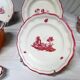 GIEN factory. Earthenware service called "landscapes". 29 pieces.