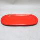 Oval red ceramic dish Italy 60s