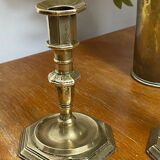Pair of brass candlesticks