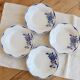 4 vintage deep plates Digoin Sarreguemines Corsica