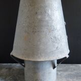 Old zinc fireplace hat