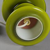 Vintage 1970s Flygsfors Orrefors Green Glass Mushroom Lamp, Sweden.