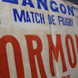 "Rugby Match" poster - City of Langon - 1930s