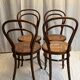 Ensemble de chaises cannées en bois courbé Thonet, années 30-40