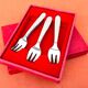 1970s 12 dessert forks Guy Degrenne