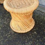 Bamboo and rope stool
