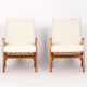Midcentury Boucle Armchairs by Jan Vanek for ULUV, 1960s, Set of Two