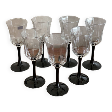 Esso Luminarc octagonal stemware