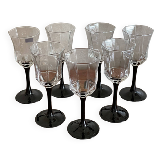 Esso Luminarc octagonal stemware