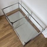 USM Haller Coffee Table in Light Grey and Glass