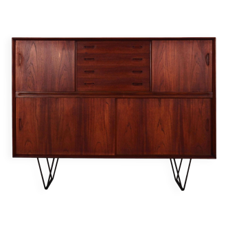 Teak highboard, Danish design, 1970s, production: Denmark