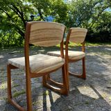Vintage sled chairs