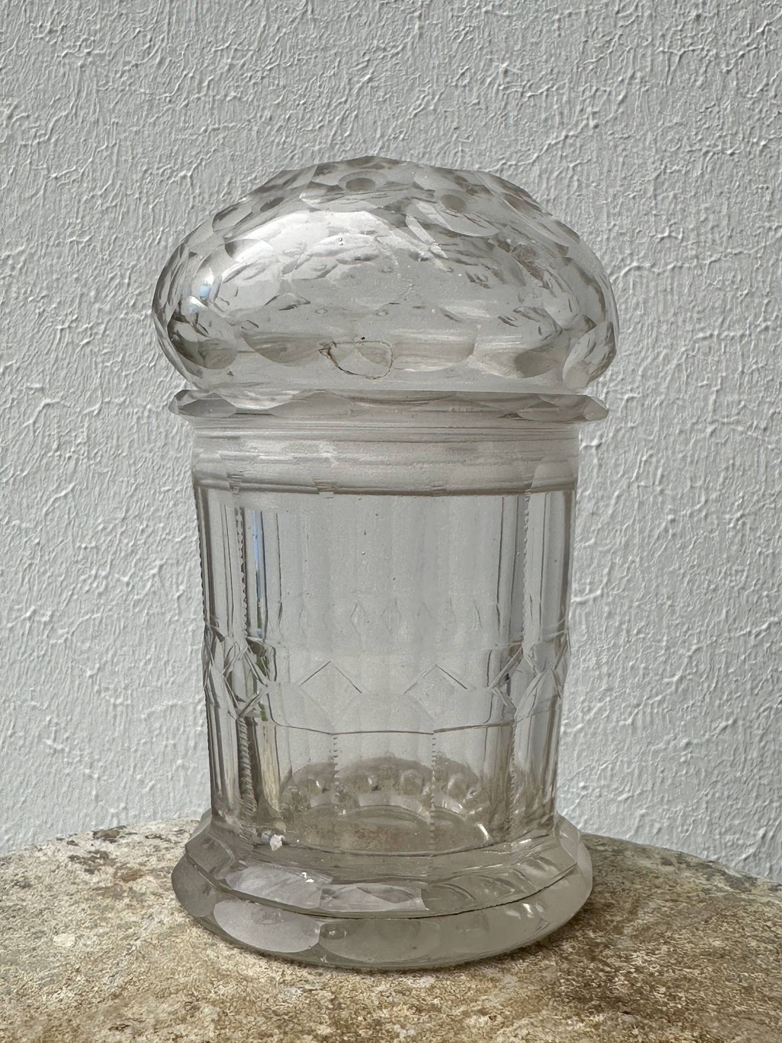 Saupoudreuse à sucre en cristal, XVIIIème siècle