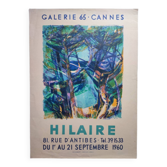 Camille Hilaire Affiche exposition 1960