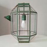 Vintage geometric pendant lamp 50s