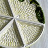 Set of 2 lemon pattern ceramic plates