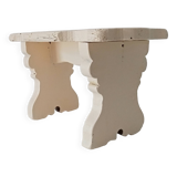 Antique carved solid wood stool