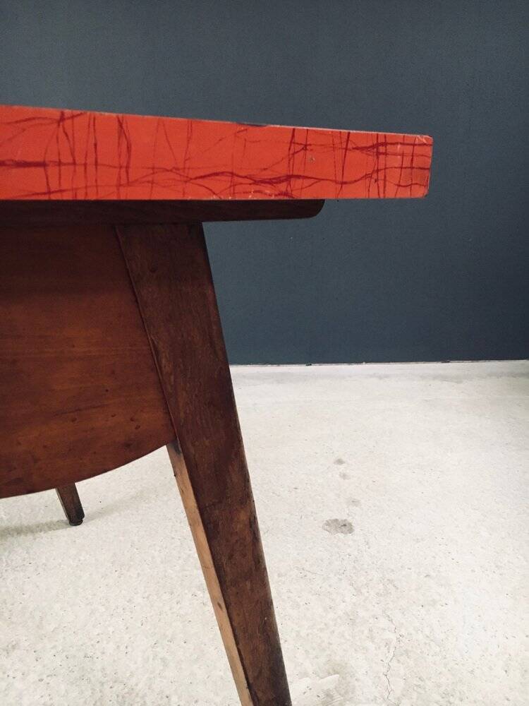 French Reconstruction Bistro Table, 1950s