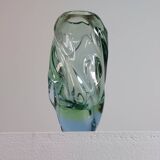 Organic glass vase by Jan Beránek Skrdlovice, mid-20th century.