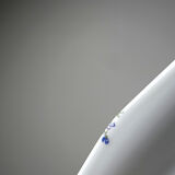 7 assiettes à dessert Bernardaud en porcelaine de Limoges décor floral, années 20-50