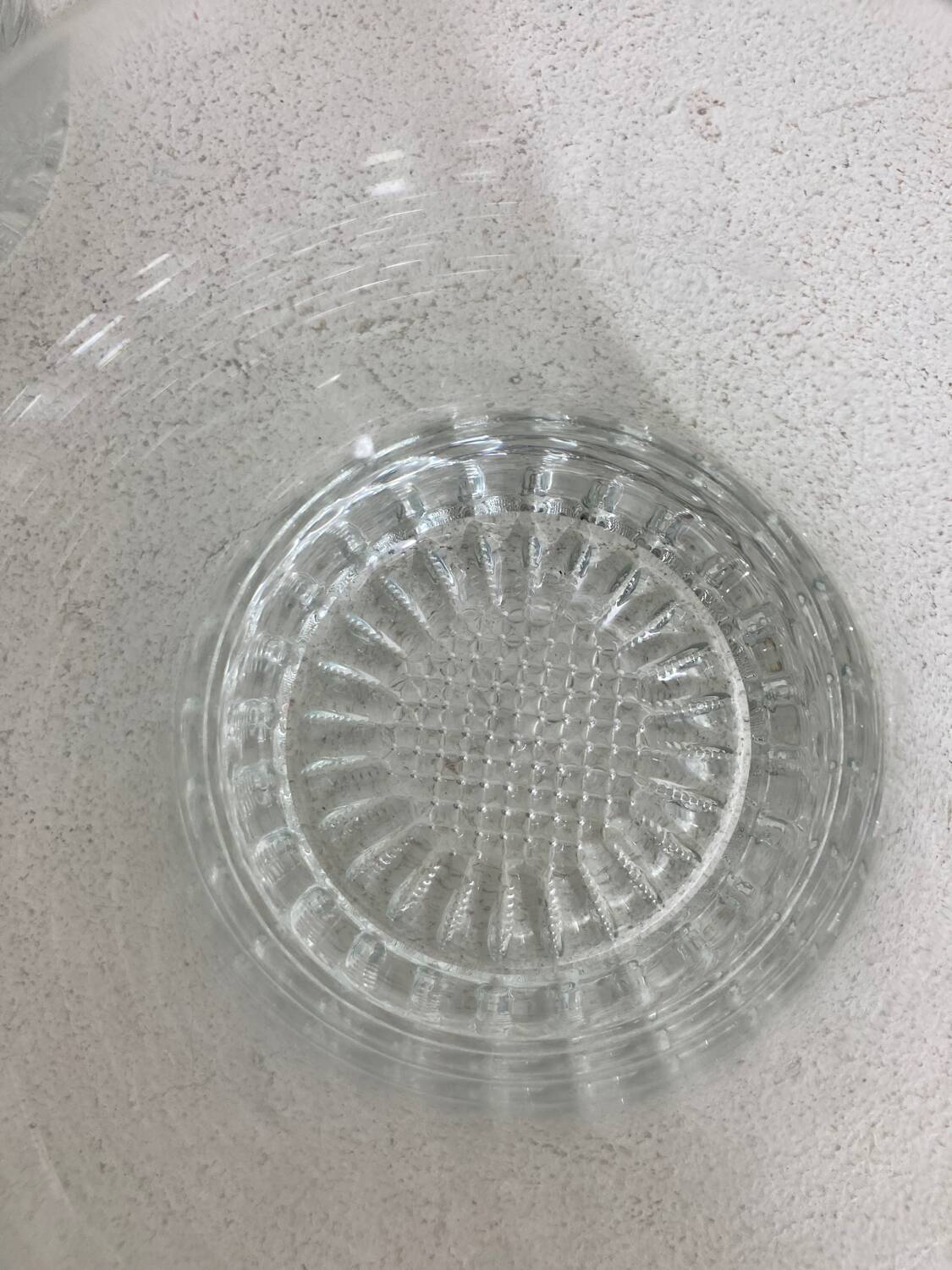 Set of 5 old crystal glasses