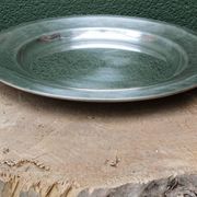 Circular plate Christofle in silver-plated metal