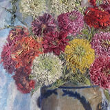 Painting HSToile "Bouquet of flowers" signed Desains 1947