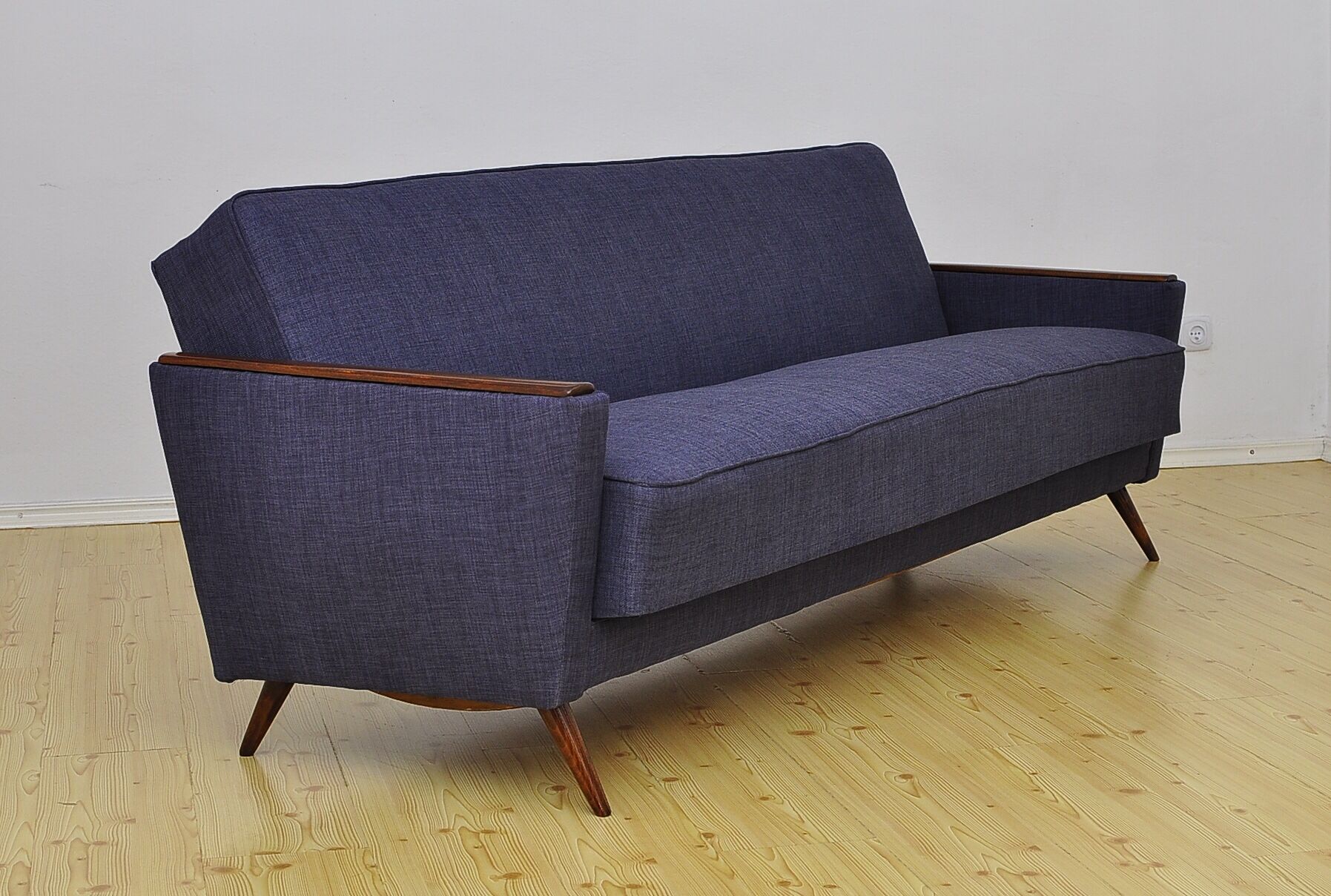 Daybed 3 seat sofa with fold-out function, 1960s