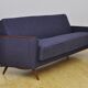 Daybed 3 seat sofa with fold-out function, 1960s