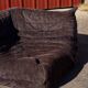Togo aubergine corner armchair by Michel Ducaroy for Ligne Roset