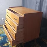 Vintage oak chest of drawers 4 drawers