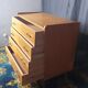 Commode vintage en chêne 4 tiroirs