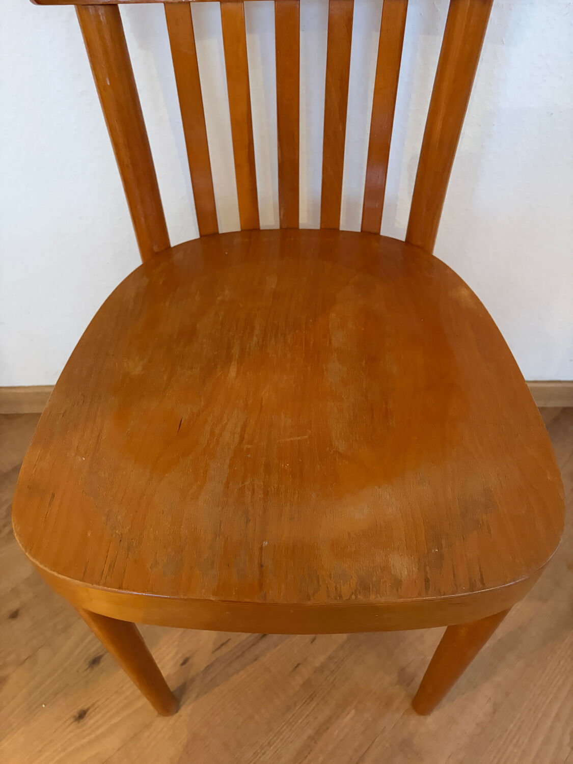 Pair of vintage bistro chairs, Netherlands, 1950s-60s