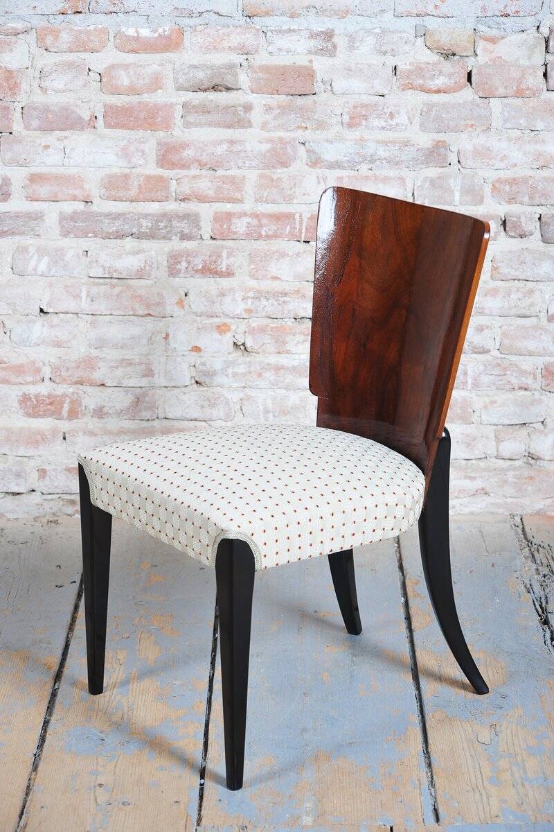 Art Deco Beech Chairs attributed to Halabala for Up Závody, Czech, 1930s, Set of 6