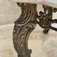 Brass and marble coffee table