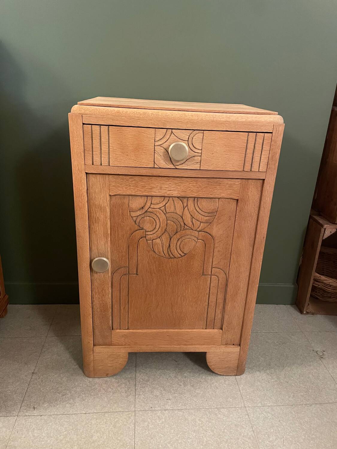 Art Deco sideboard, sandblasted