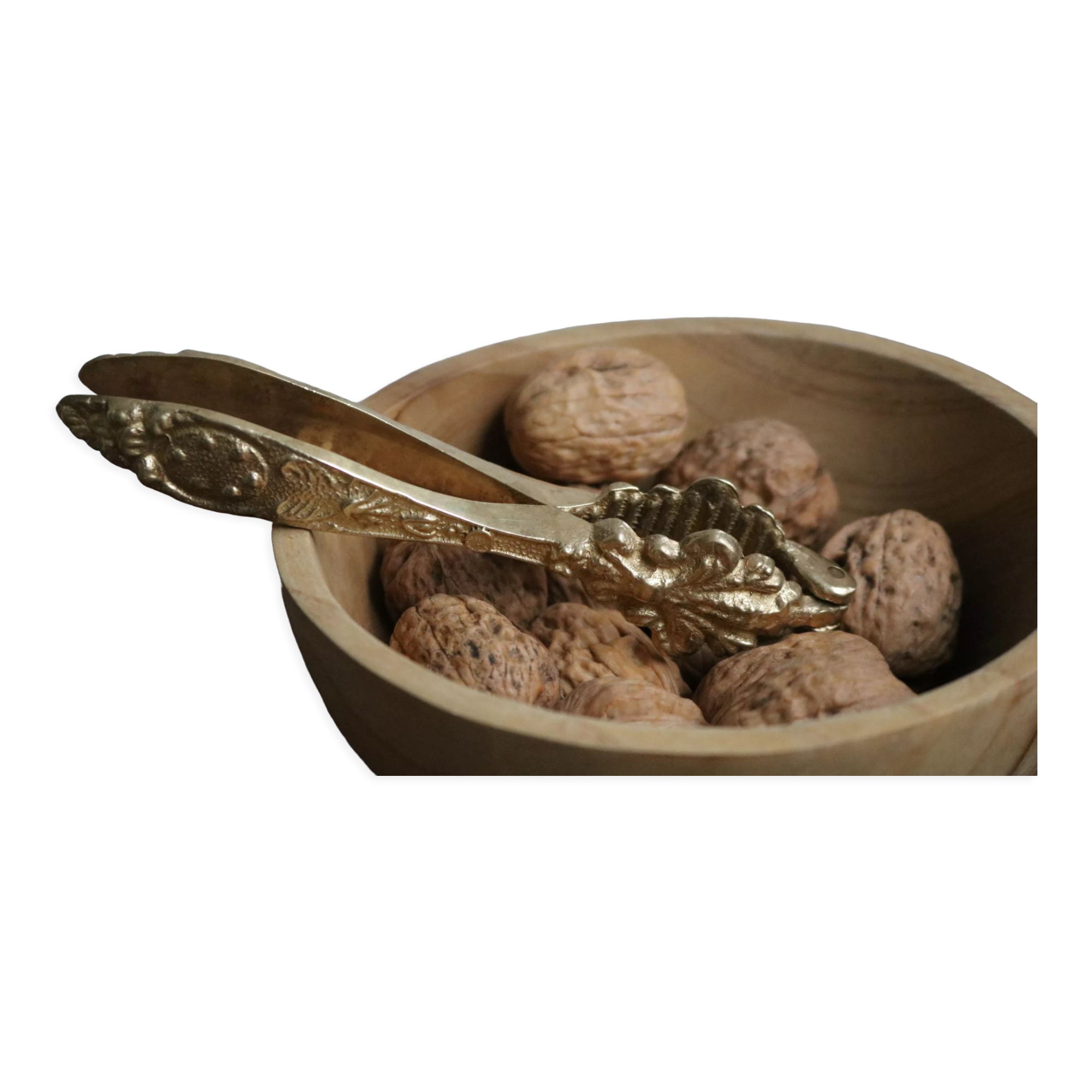 Vintage brass ornate nutcracker