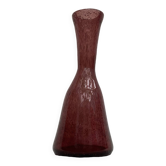 Vase en verre soufflé à la bouche dimension : hauteur -28 cm- diamètre bas-11cm-
