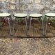Vintage stackable stools Formica beige 1960