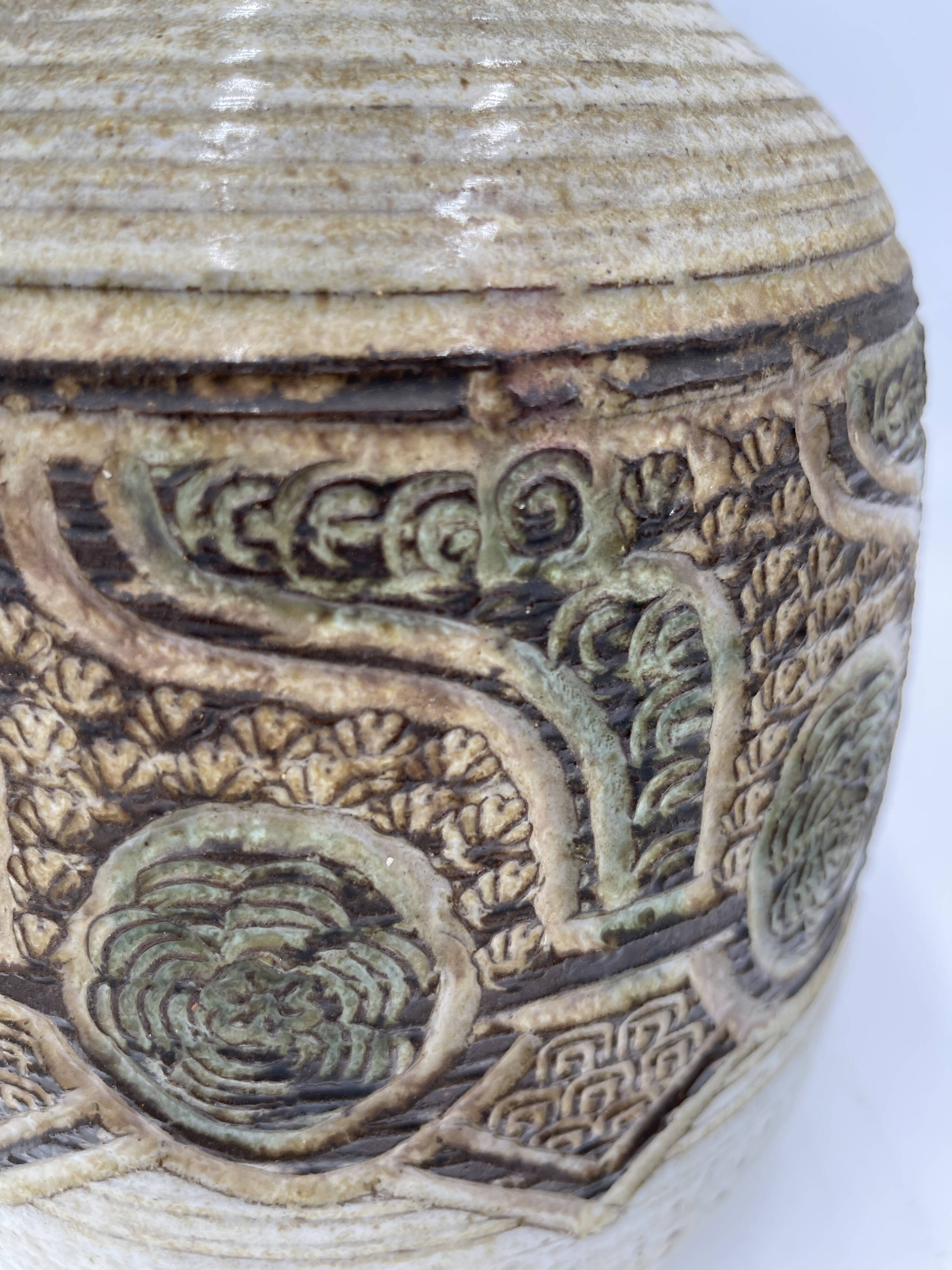 Marcel Giraud lamp foot in Vallauris vintage ceramic