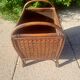 Rattan magazine rack