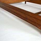 Art Nouveau bed by Mathieu Gallerey in mahogany, clematis model, circa 1920